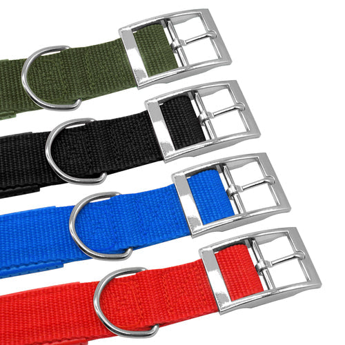 Nylon Dog Collar Pet Dog Chain Leash Walking Lead HappyPattes