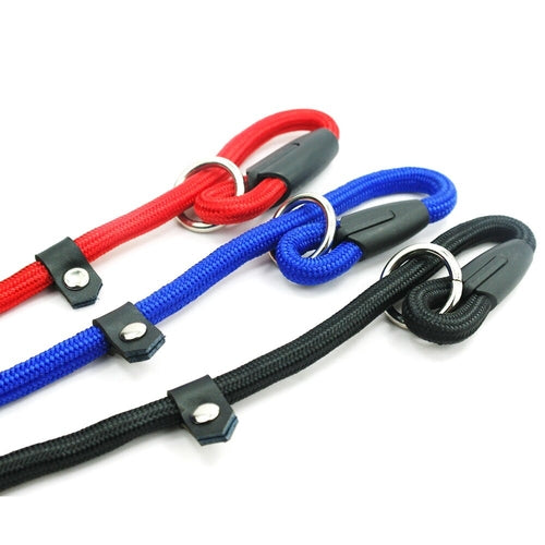Nylon Dog Leash Adjustable Training P Collar Lead HappyPattes