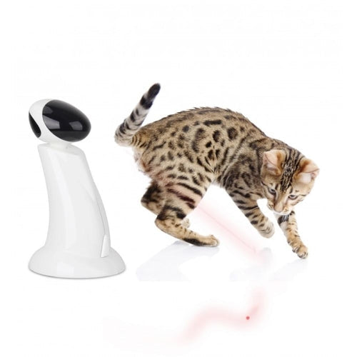 Jouet pour chat à faisceau laser - Robot pointeur automatique interactif HappyPattes